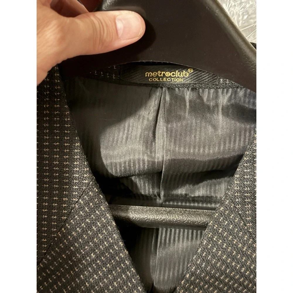 Charcoal Gray Men's Blazer, Metro Club Collection Size 44, Grey Sports Jacket